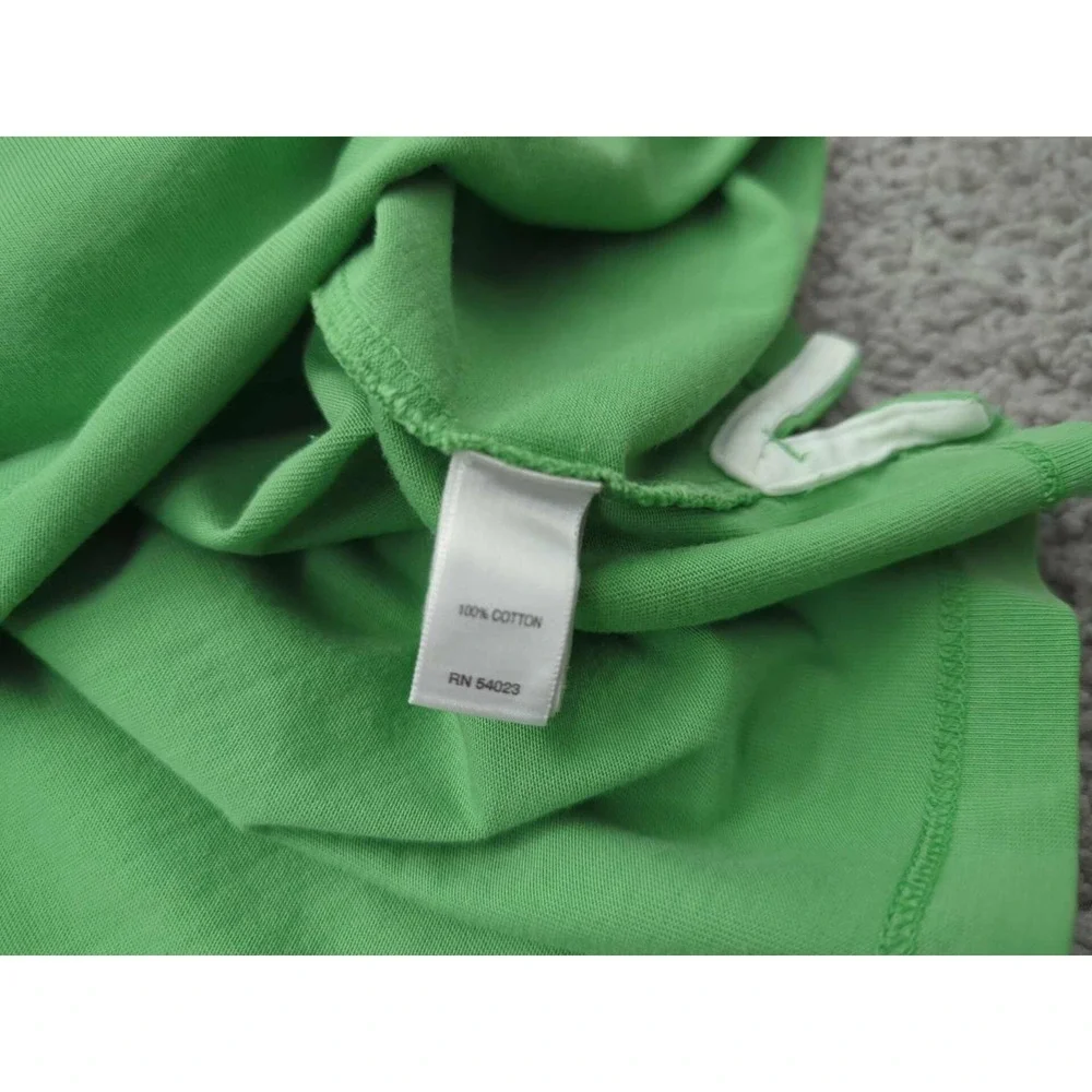 Banana‎ Republic Polo Shirt Mens L Green Short Sleeve Chest Pocket Fitted Pima